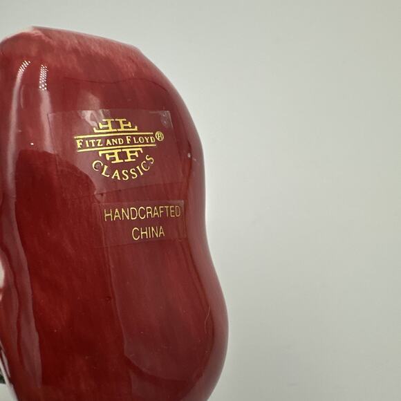 Lot of 2 Fitz & Floyd Christmas Ornament Stocking Horse 2002 & Teddy Wagon 1992 - Picture 6 of 12